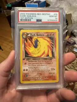 PSA 10 1st Edition Dark Quilava Neo Destiny Gem Mint Pokemon Card - Image 1