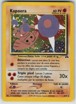 French Hitmontop Kapoera Holo 3/75 NM Neo Discovery Holo Rare - Pokemon Card - Image 1