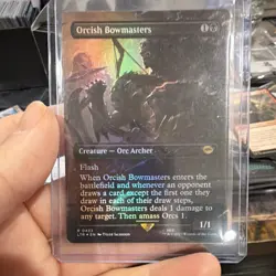 Magic: The Gathering Foil Orcish Bowmasters LTR 0433 Black Creature Card - Image 1