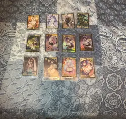 Waifu Wars V Series Full Art English Foil & Regular Character Cards Lot of 12 - Image 2