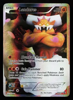 Landorus BW43 Holo Black and White Promo Pokemon Card - Image 1