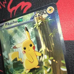 Pokemon Pikachu EX Full Art Holo 200 HP Card 276/217 Electric Basic English - Image 4