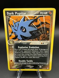 Pokemon Dark Pupitar 40/109 · EX Team Rocket Returns EXC-NM BUY 2 CARDS GET 1 FR - Image 1