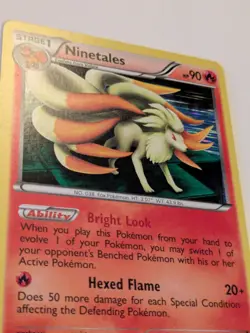 Pokemon Card Ninetales 19/124 Dragons Exalted Holo Rare Foil 2012 VLP - Image 2