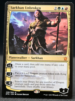 Sarkhan Unbroken – #230 – Mythic Rare – Regular Non-Foil – Dragons of Tarkir – M - Image 1