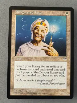 Enlightened Tutor Mirage MTG—Lightly Near Mint—Vintage Magic: the Gathering - Image 1