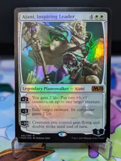 MTG Core Set 2020- Ajani Inspiring Leader #282 Foil - Image 1