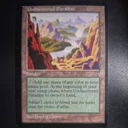 Undiscovered Paradise Visions NM-/LP MTG Magic the Gathering b - Image 1