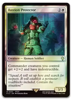 Bastion Protector (Surge Foil) #233 (NM) Final Fantasy FIC Magic MTG - Image 1