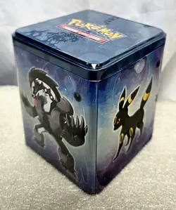 Pokemon Stacking Tin Darkness Umbreon Factory Sealed 3 Boosters 1 Coin 2022 - Image 1