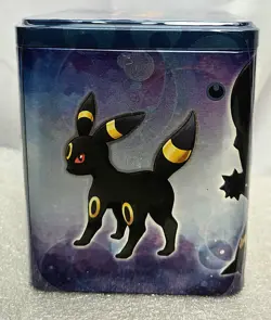 Pokemon Stacking Tin Darkness Umbreon Factory Sealed 3 Boosters 1 Coin 2022 - Image 2