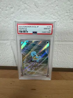 2023 POKEMON JPN SV2A-POKEMON 151 ART RARE #170 SQUIRTLE PSA 10 - Image 1