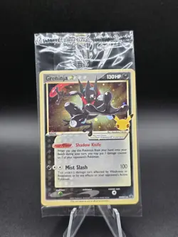 Greninja Gold Star SEALED Promo SWSH144 Pokemon Holo Celebrations 1 - Image 1