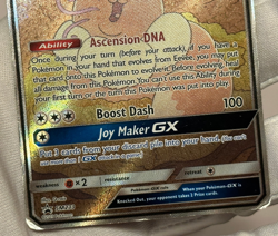 Pokemon TCG Eevee GX SM233 Full Art Promo Black Star Ultra Rare Holo Heavy Play - Image 3