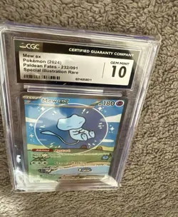 Bubble Mew Paldean Fates 232/091 Special Illustration Rare CGC GEM Mint 10 - Image 1
