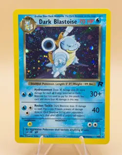 Dark Blastoise Holo Rare Team Rocket 3/82 Pokemon Card - WOTC 1999 - Image 1