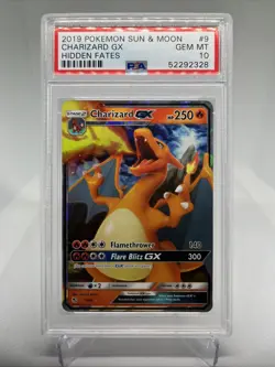 2019 Pokemon SM Hidden Fates Charizard GX #9/68 PSA 10 - Image 1