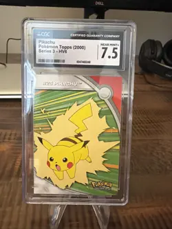 2000 Pokemon Topps Series 3 - Heroes & Villains - Pikachu #25 - CGC 7.5 - Image 4
