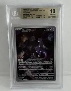 BGS PRISTINE 10 Mewtwo 183/165 Art Rare 2023 Pokemon Japanese Sv2a Pokemon 151 - Image 1