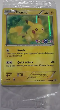 POKEMON TCG Pikachu SEALED Holo Toys R Us Promo 2016 NM+M - Image 5