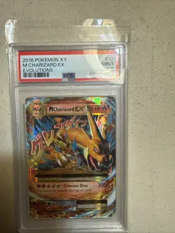 Pokemon TCG M Charizard EX 13/108 XY EVO PSA 9 Mint XY Evolutions - Image 1