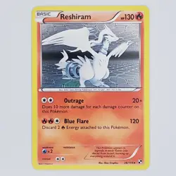 Reshiram 26/114 Black & White Holo LP Pokemon TCG - Image 1