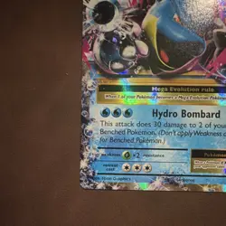 Pokemon TCG M Blastoise EX 22/108 XY Evolutions Full Art Ultra Rare Holo 220HP - Image 3