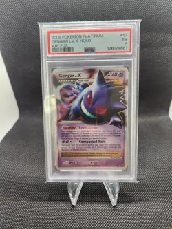 Pokemon Gengar TCG LV.X Platinum Arceus Holo Ultra Rare PSA 5 - Image 1