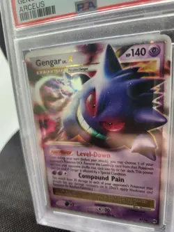 Pokemon Gengar TCG LV.X Platinum Arceus Holo Ultra Rare PSA 5 - Image 2