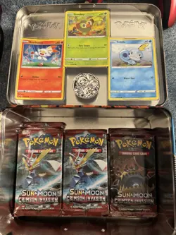 Pokemon Sun & Moon Crimson Invasion Booster Packs 12 Pack Lot English - Image 1