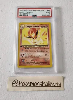 Light Flareon 1st Edition 46/105 - Neo Destiny *PSA 9 - MINT* Pokemon Card - Image 1
