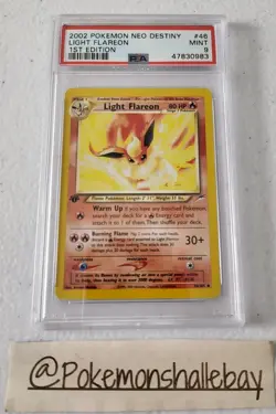 Light Flareon 1st Edition 46/105 - Neo Destiny *PSA 9 - MINT* Pokemon Card - Image 3