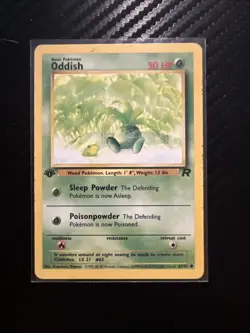 63/82 | Oddish | 1st Edition |Team Rocket Set 2000 WOTC | Pokemon Card - Image 1