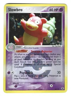 Slowbro 14/112 Reverse Holo EX FireRed & LeafGreen English Pokemon Card Morii - Image 1