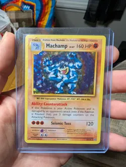 HEAVY HOLO BLEED ERROR MP Machamp 59/108 XY Evolutions Nintendo Pokemon Card - Image 1