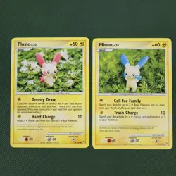 LP Minin 71/147 Plusle 76/147 Supreme Victors 2009 Regular Lot Pokemon Cards - Image 1
