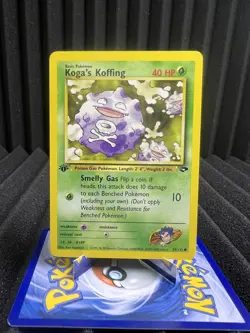 Koga's Koffing 79/132 - 1st Edition Regular - Gym Challenge Pokemon Card NM/LP - Image 1