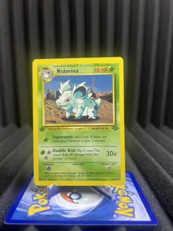 Nidorina 40/64 - 1st Edition Jungle - WOTC Pokemon Card LP/NM - Image 1