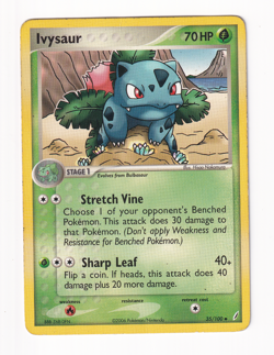 Ivysaur 35/100 Crystal Guardians 2006 Regular Pokemon Card Heavy Played HP - Image 1