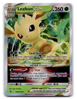 SWSH: Sword & Shield Promo Cards #SWSH195 Leafeon VSTAR - Image 1