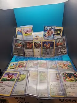 Pokemon 22 eevee card LOT - no dupes - Image 1