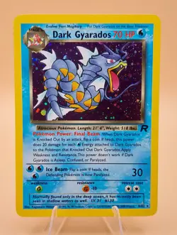 Dark Gyarados Holo Rare Team Rocket 8/82 Pokemon Card - WOTC 1999 - Image 1