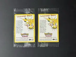 Pokemon Cards Sealed Legendary Birds Promo 2 Set: Zapdos & Articuno - Image 1