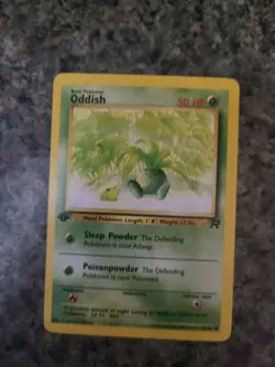 Pokemon Card 1st Edition Common Team Rocket 2000 Oddish 63/82 p5 - Image 1
