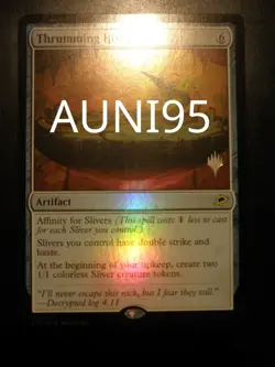 mtg magic Thrumming Hivepool FOIL promo ENGLISH Bassin-ruche psalmodique - Image 1