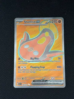 POKEMON - STUNFISK EX 252/217 - ASCENDED HEROES - FULL ART - Image 1