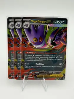 Mega Gengar ex 056/094 Holo ME02: Phantasmal Flames Pokemon Card - Image 3