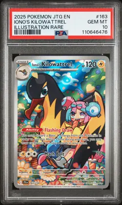 2025 POKEMON JTG EN-JOURNEY TOGETHER ILLUSTRATION RARE IONO'S KILOWATTREL PSA 10 - Image 1