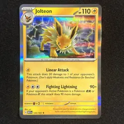Jolteon Holo Rare 135/165 SV: Scarlet & Violet 151 Pokemon TCG NM - Image 1