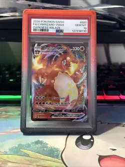 Pokemon TCG Charizard VMAX Darkness Ablaze 020/189 PSA 10 W/ Protective Guard - Image 2